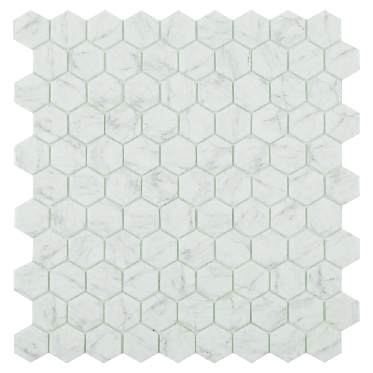 By Goof Mozaïek Hexagon Statuario 3.5x3.5cm